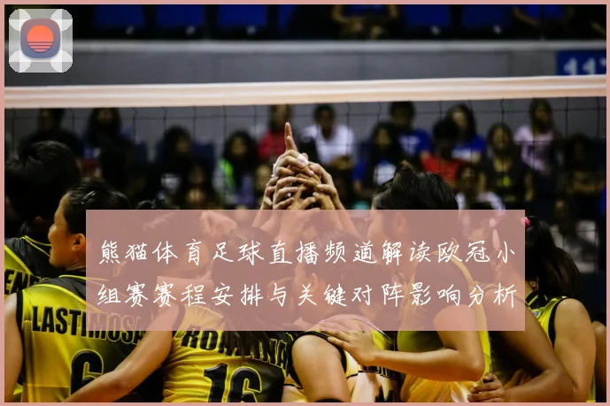 熊猫体育足球直播频道解读欧冠小组赛赛程安排与关键对阵影响分析