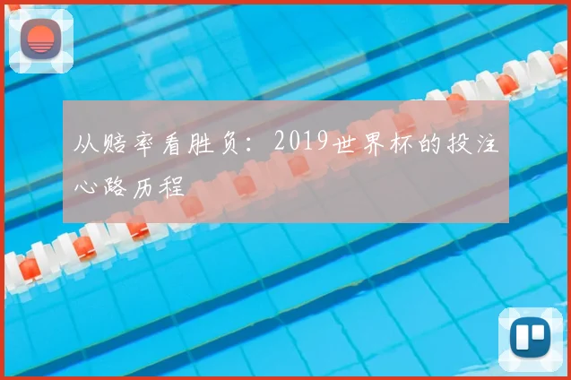 从赔率看胜负:2019世界杯的投注心路历程